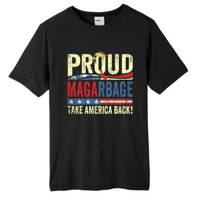 Proud Maga Garbage Proud To Be Garbage Trump Supporters Tall Fusion ChromaSoft Performance T-Shirt