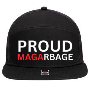 Proud Maga Garbage Trump Supporters 7 Panel Mesh Trucker Snapback Hat