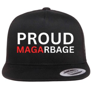 Proud Maga Garbage Trump Supporters Flat Bill Trucker Hat