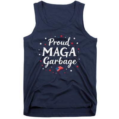 Proud Maga Garbage Great America Usa Patriotic Tank Top