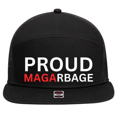 Proud Maga Garbage Trump Supporters 7 Panel Mesh Trucker Snapback Hat