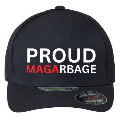 Proud Maga Garbage Trump Supporters Flexfit Unipanel Trucker Cap