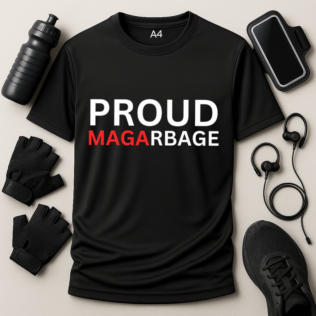 Proud Maga Garbage Trump Supporters Cooling Performance Crew T-Shirt