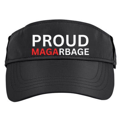 Proud Maga Garbage Trump Supporters Adult Drive Performance Visor