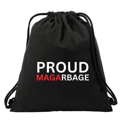 Proud Maga Garbage Trump Supporters Drawstring Bag