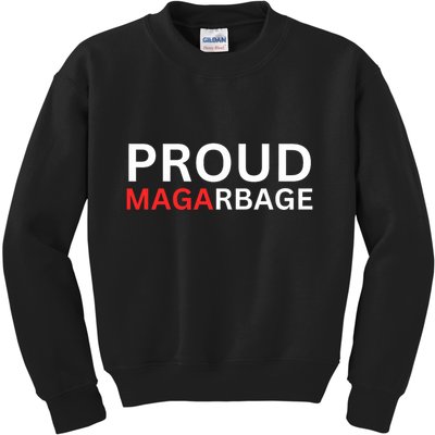 Proud Maga Garbage Trump Supporters Kids Sweatshirt