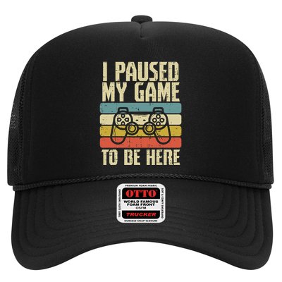 Paused My Game To Be Here Video Game Controller Trucker Hat