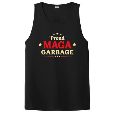 Proud Maga Garbage Supporters Funny Usa PosiCharge Competitor Tank