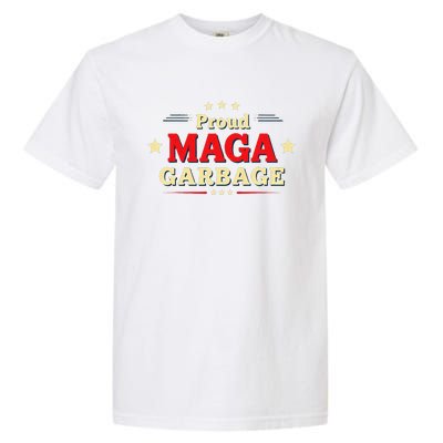 Proud Maga Garbage Supporters Funny Usa Garment-Dyed Heavyweight T-Shirt