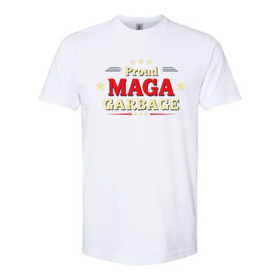 Proud Maga Garbage Supporters Funny Usa Softstyle CVC T-Shirt