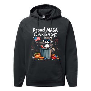 Proud Maga Garbage Raccoon Political Statement Performance Fleece Hoodie