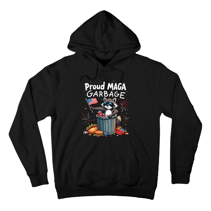 Proud Maga Garbage Raccoon Political Statement Hoodie