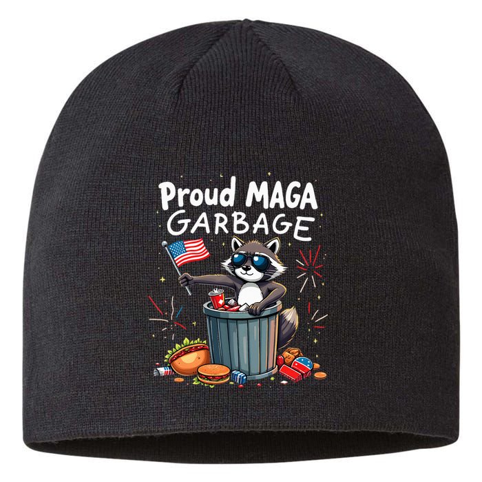 Proud Maga Garbage Raccoon Political Statement Sustainable Beanie