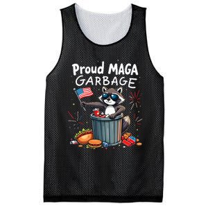 Proud Maga Garbage Raccoon Political Statement Mesh Reversible Basketball Jersey Tank