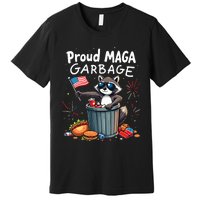 Proud Maga Garbage Raccoon Political Statement Premium T-Shirt