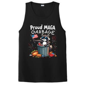 Proud Maga Garbage Raccoon Political Statement PosiCharge Competitor Tank