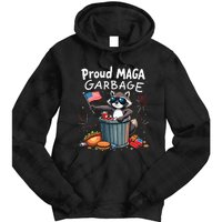 Proud Maga Garbage Raccoon Political Statement Tie Dye Hoodie