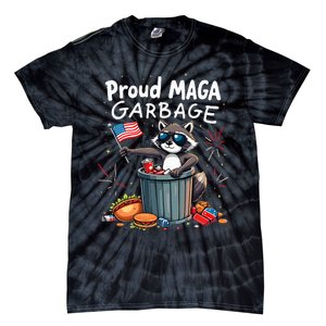 Proud Maga Garbage Raccoon Political Statement Tie-Dye T-Shirt