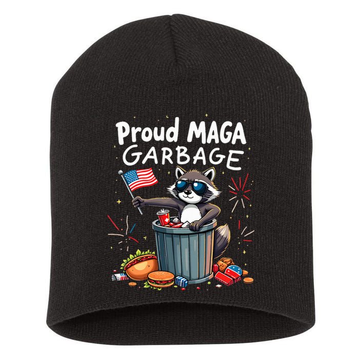 Proud Maga Garbage Raccoon Political Statement Short Acrylic Beanie