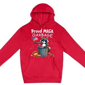 Proud Maga Garbage Raccoon Political Statement Premium Pullover Hoodie