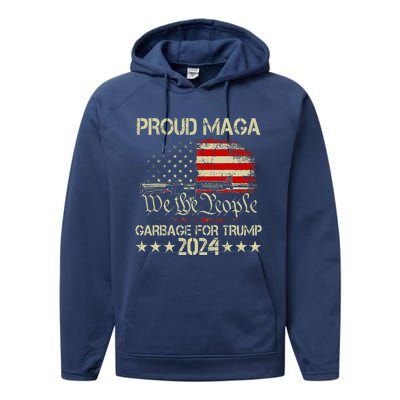 Proud Maga Garbage Performance Fleece Hoodie