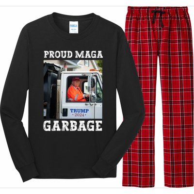 Proud Maga Garbage Trump Long Sleeve Pajama Set