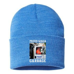 Proud Maga Garbage Trump Sustainable Knit Beanie