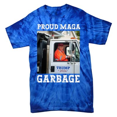 Proud Maga Garbage Trump Tie-Dye T-Shirt