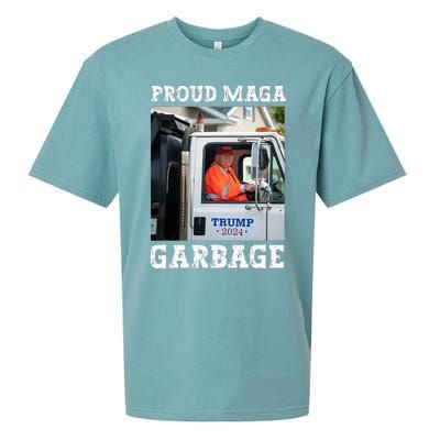 Proud Maga Garbage Trump Sueded Cloud Jersey T-Shirt