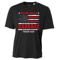 Proud Maga Garbage Trump Supporter Funny Republicans Cooling Performance Crew T-Shirt