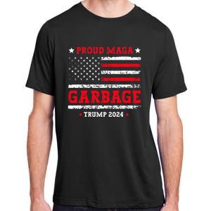 Proud Maga Garbage Trump Supporter Funny Republicans Adult ChromaSoft Performance T-Shirt