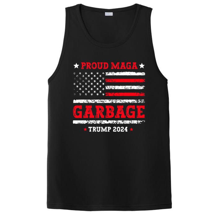 Proud Maga Garbage Trump Supporter Funny Republicans PosiCharge Competitor Tank