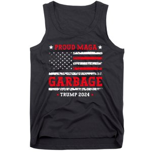 Proud Maga Garbage Trump Supporter Funny Republicans Tank Top