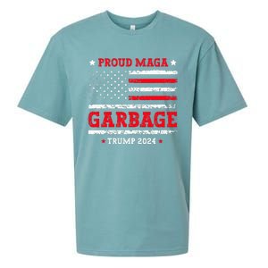 Proud Maga Garbage Trump Supporter Funny Republicans Sueded Cloud Jersey T-Shirt