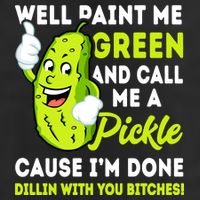 Paint Me Green And Call Me A Pickle Bitches Funny 7 Panel Mesh Trucker Snapback Hat