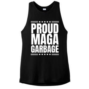 Proud Maga Garbage Trump Supporter Ladies PosiCharge Tri-Blend Wicking Tank