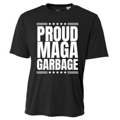 Proud Maga Garbage Trump Supporter Cooling Performance Crew T-Shirt