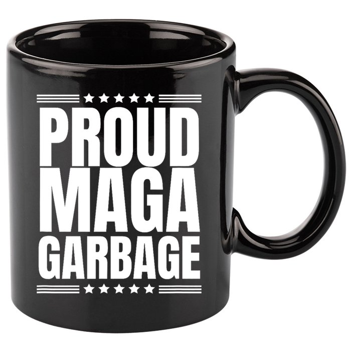 Proud Maga Garbage Trump Supporter 11oz C Handle Ceramic Mug