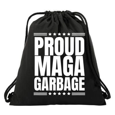 Proud Maga Garbage Trump Supporter Drawstring Bag