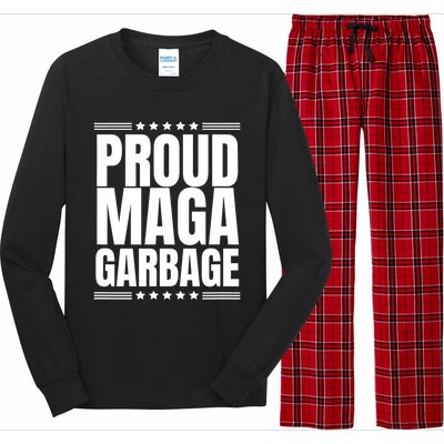 Proud Maga Garbage Trump Supporter Long Sleeve Pajama Set