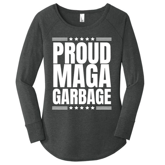 Proud Maga Garbage Trump Supporter Women's Perfect Tri Tunic Long Sleeve Shirt