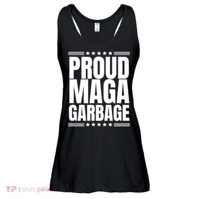 Proud Maga Garbage Trump Supporter Ladies Essential Flowy Tank