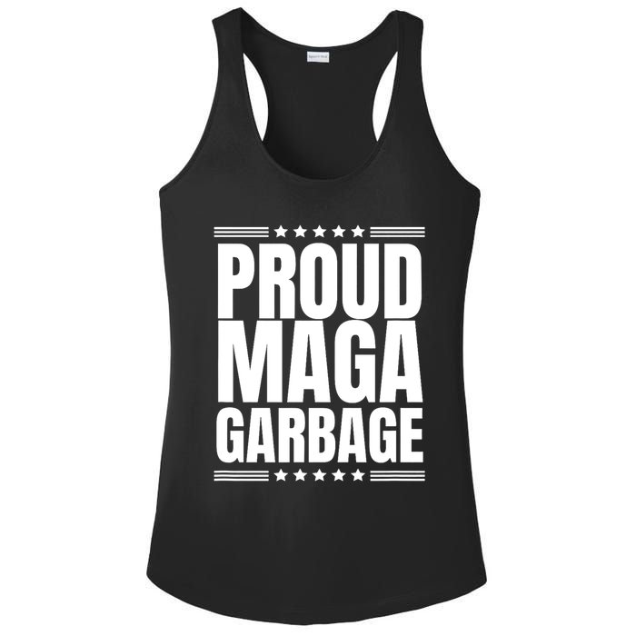 Proud Maga Garbage Trump Supporter Ladies PosiCharge Competitor Racerback Tank