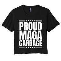 Proud Maga Garbage Trump Supporter Women's Crop Top Tee