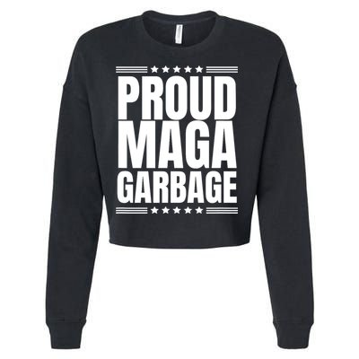 Proud Maga Garbage Trump Supporter Cropped Pullover Crew