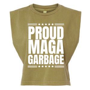 Proud Maga Garbage Trump Supporter Garment-Dyed Women's Muscle Tee