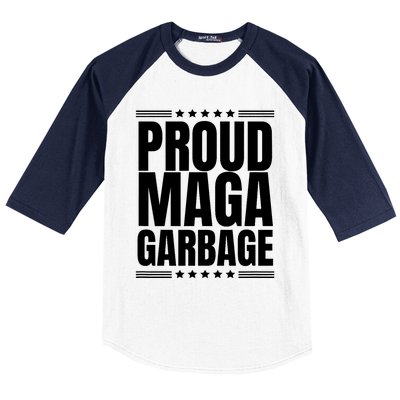 Proud Maga Garbage Trump Supporter Baseball Sleeve Shirt