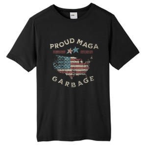 Proud Maga Garbage Trump Supporter Tall Fusion ChromaSoft Performance T-Shirt