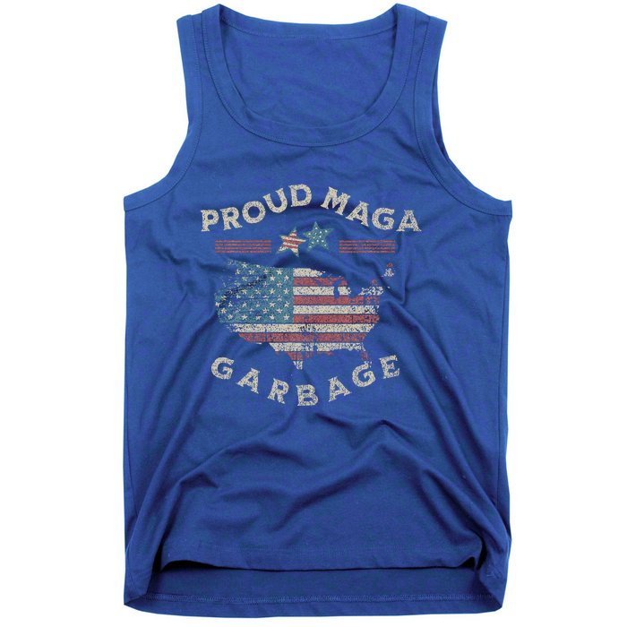 Proud Maga Garbage Trump Supporter Tank Top