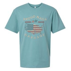 Proud Maga Garbage Trump Supporter Sueded Cloud Jersey T-Shirt